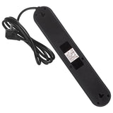 Regleta Maclean, cable de extensión de 5 tomas + 3xUSB, 110-240V CA 50/60Hz, 2,1A máx. 2500W, 1,5m, negro, MCE395 B