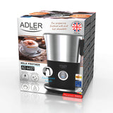 Espumador de leite Adler, elétrico, quente e frio, máx. 1000 W, AD 4497
