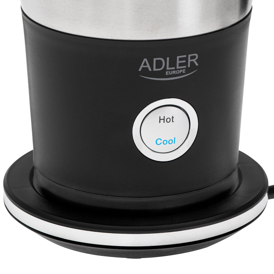 Espumador de leite Adler, elétrico, quente e frio, máx. 1000 W, AD 4497
