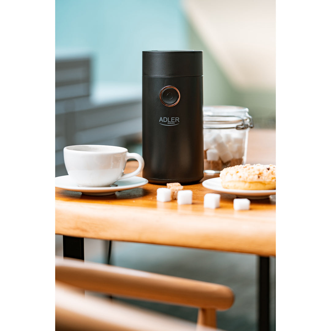 Adler AD 4446BG Molinillo de café eléctrico, 150W, negro