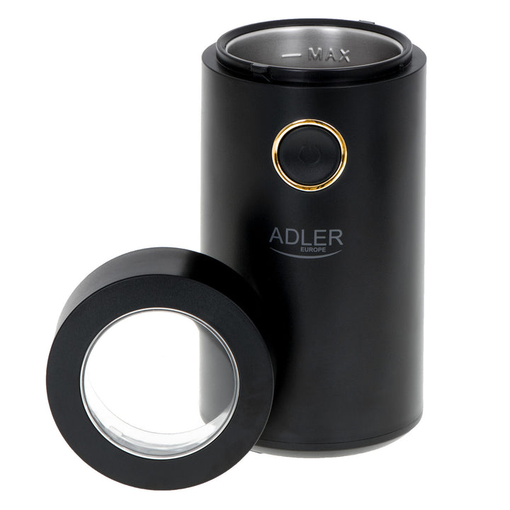 Adler AD 4446BG Molinillo de café eléctrico, 150W, negro