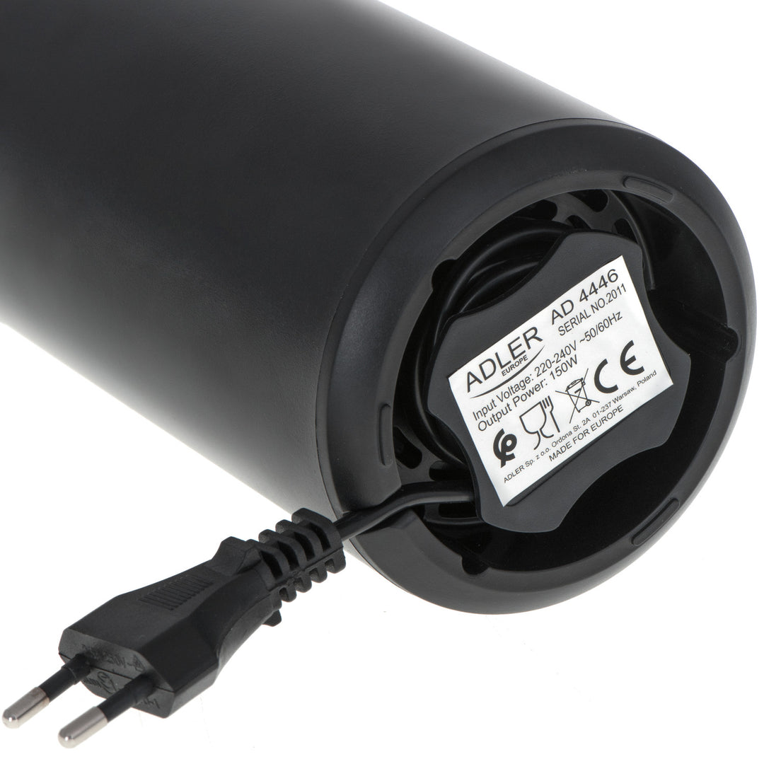 Adler AD 4446BG Molinillo de café eléctrico, 150W, negro