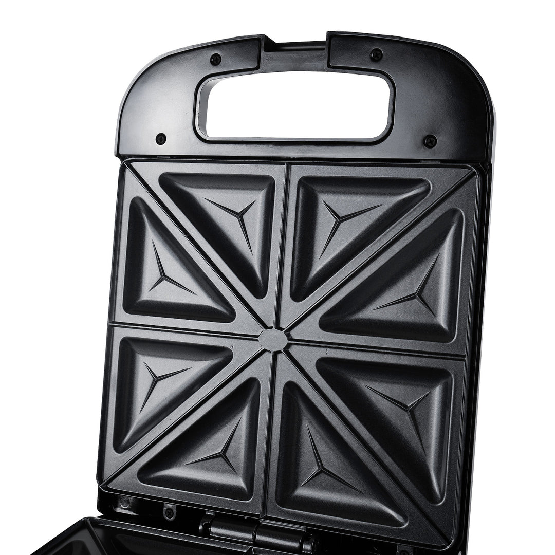 Adler AD 3055 negra sandwichera de 2000 W para 4 sandwiches