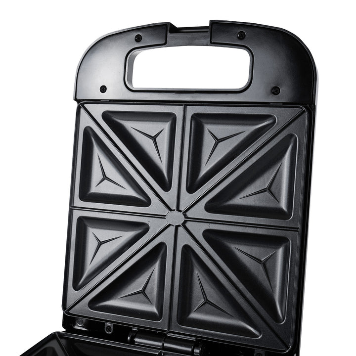 Adler AD 3055 negra sandwichera de 2000 W para 4 sandwiches