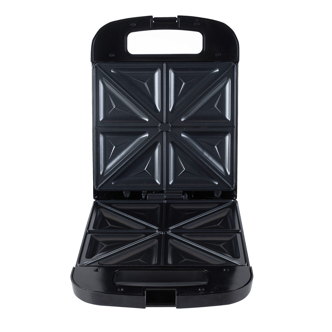 Adler AD 3055 negra sandwichera de 2000 W para 4 sandwiches