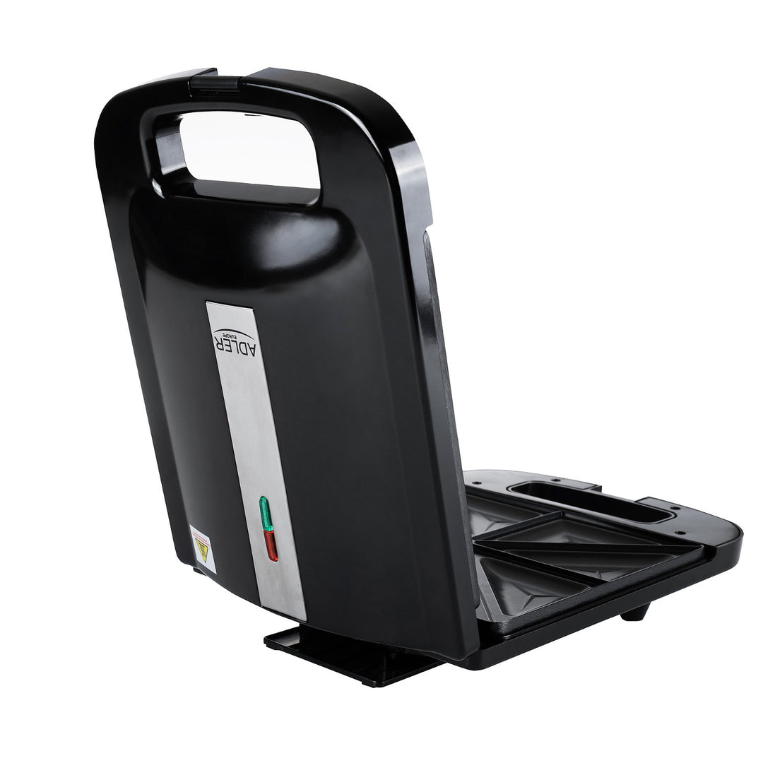 Adler AD 3055 negra sandwichera de 2000 W para 4 sandwiches