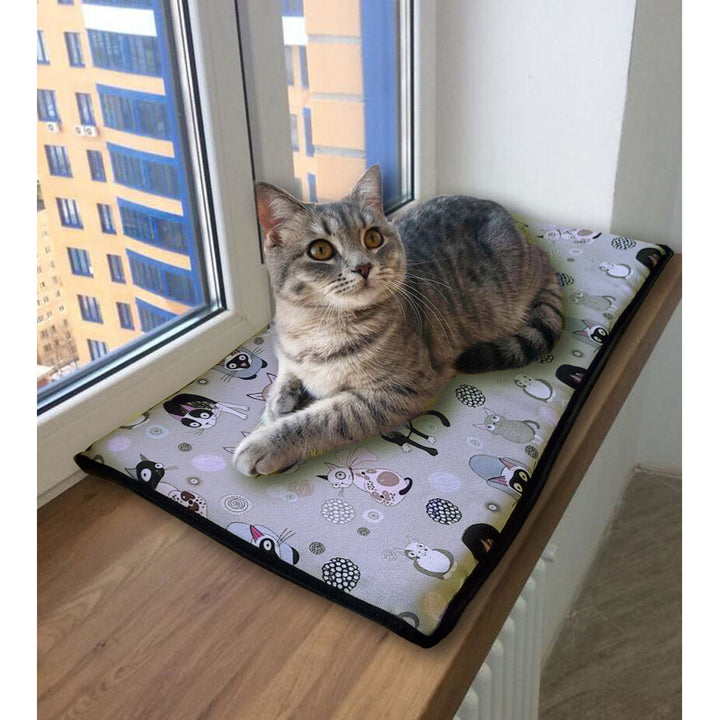Cojín cama para gato para el hueco de la ventana 25x55cm Bertoni patrón CATNIP