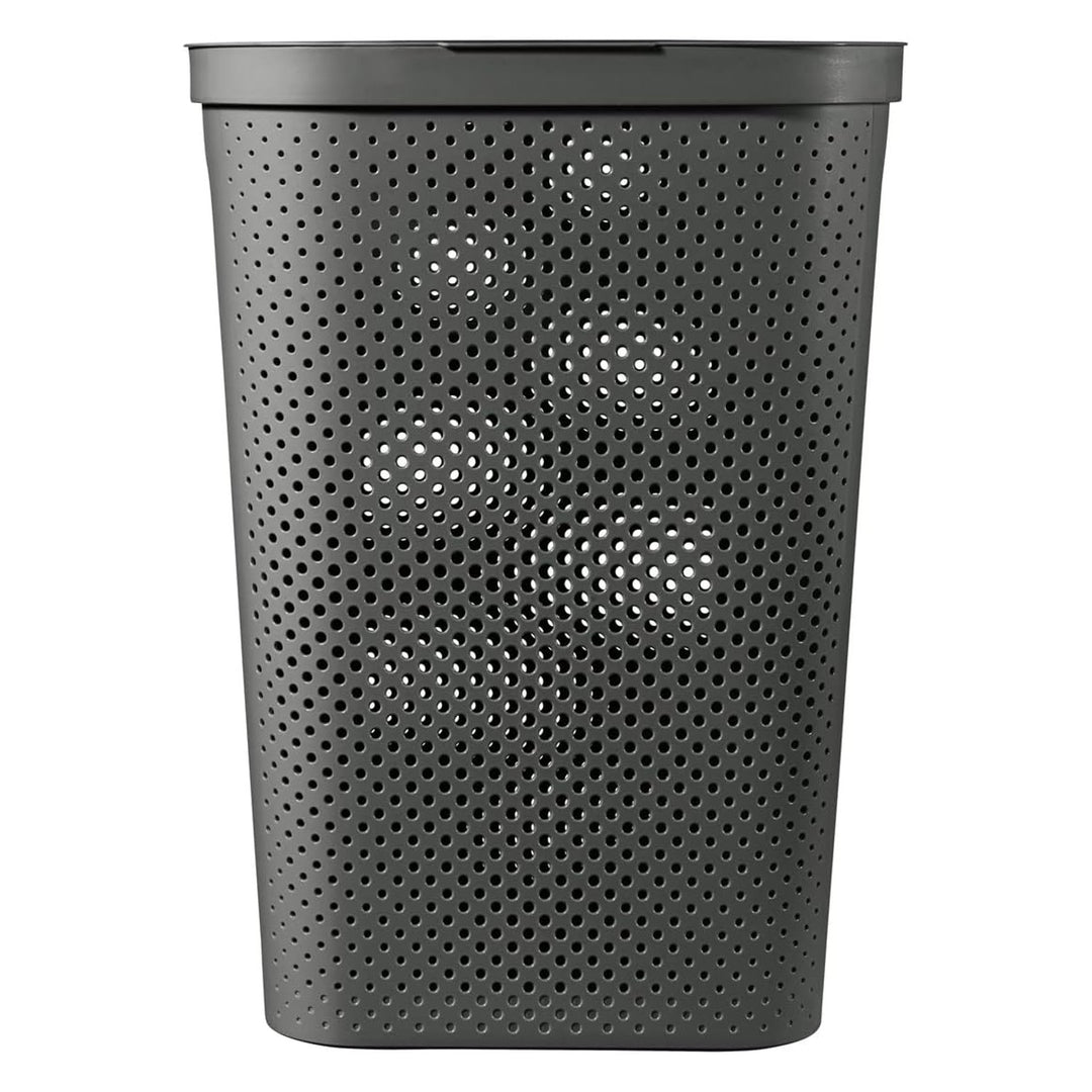 Cesto para roupa reciclada Curver Infinity 60L cinza escuro