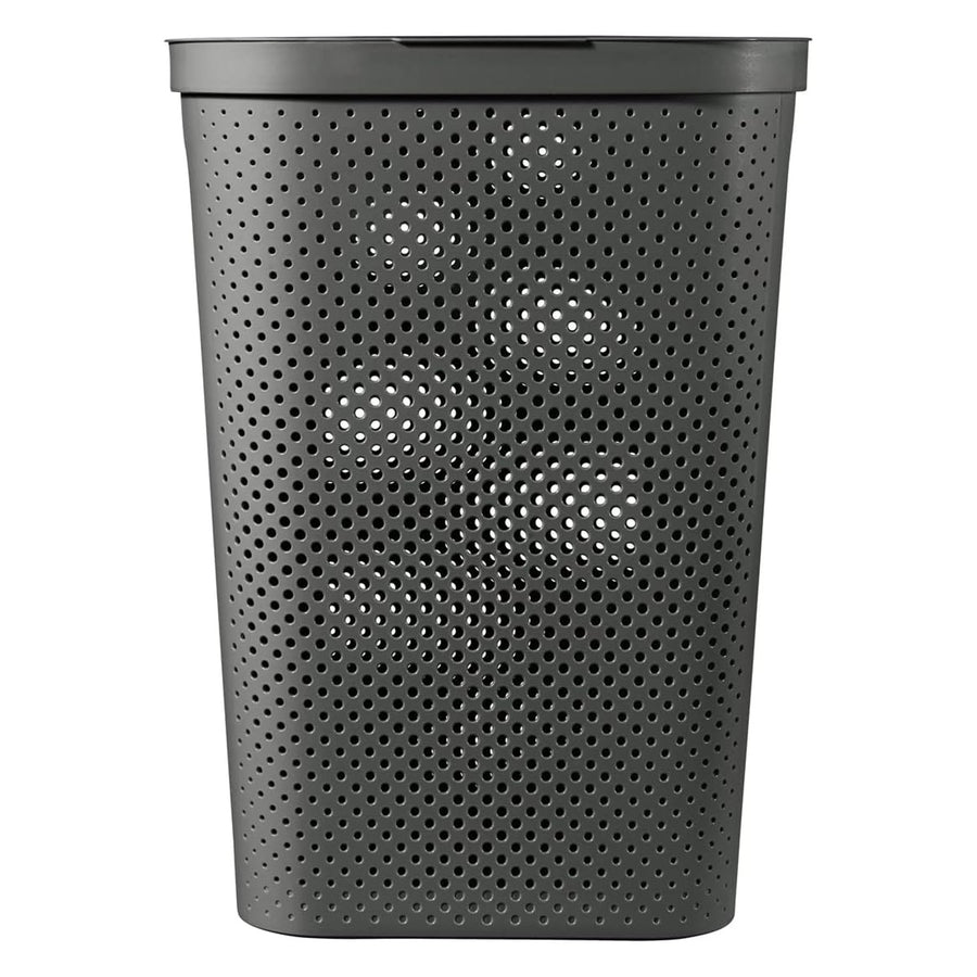 Cesto para roupa reciclada Curver Infinity 60L cinza escuro