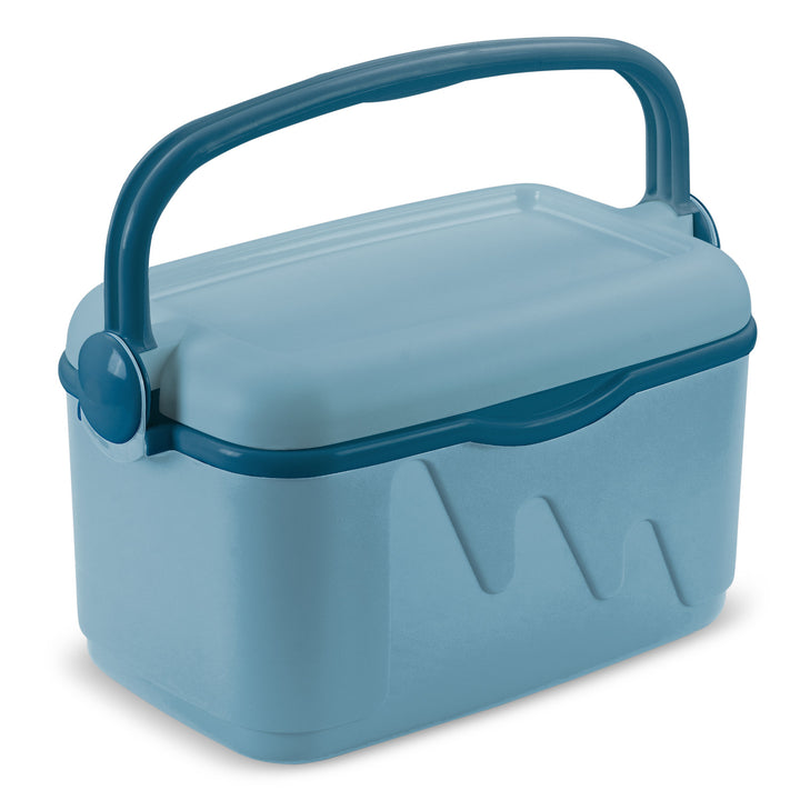 Cooler de viagem Curver, recarregável, capacidade de 10 litros, azul claro