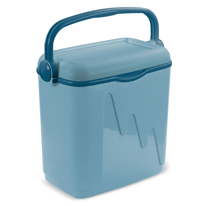 Cooler de viagem Curver, recarregável, capacidade de 20 litros, azul claro
