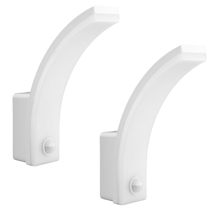 Luz LED com sensor de movimento Maclean, sensor de movimento PIR, branca, 20 W, IP65, 2000 lm, branco neutro (4000 K) MCE512 W, pacote de 2