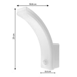 Luz LED com sensor de movimento Maclean, sensor de movimento PIR, branca, 20 W, IP65, 2000 lm, branco neutro (4000 K) MCE512 W, pacote de 4