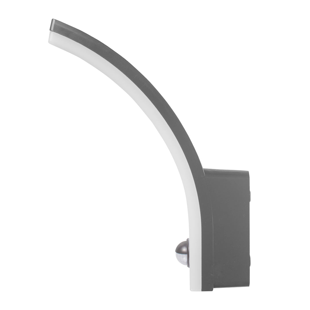 Luz LED com sensor de movimento Maclean, sensor de movimento PIR, cinzento, 20 W, IP65, 2000 lm, branco neutro (4000 K) MCE512 GR, pacote de 2