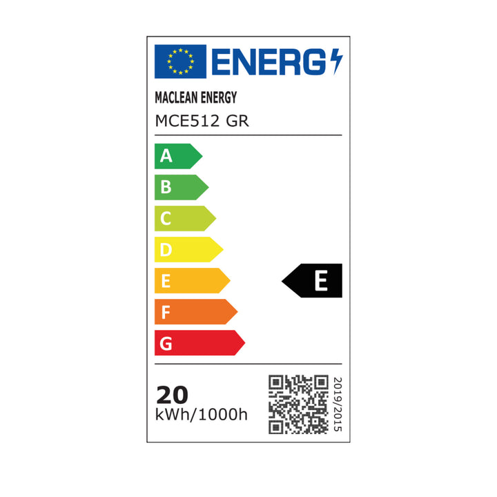 Luz LED com sensor de movimento Maclean, sensor de movimento PIR, cinzento, 20 W, IP65, 2000 lm, branco neutro (4000 K) MCE512 GR, pacote de 4