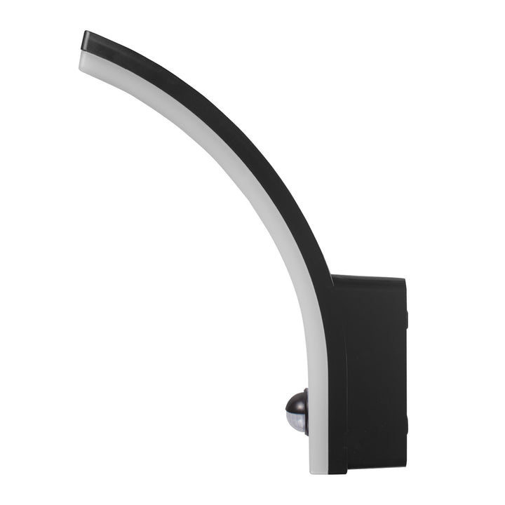 Luz LED com sensor de movimento Maclean, sensor de movimento PIR, preta, 20 W, IP65, 2000 lm, branco neutro (4000 K) MCE512 B, pacote de 2