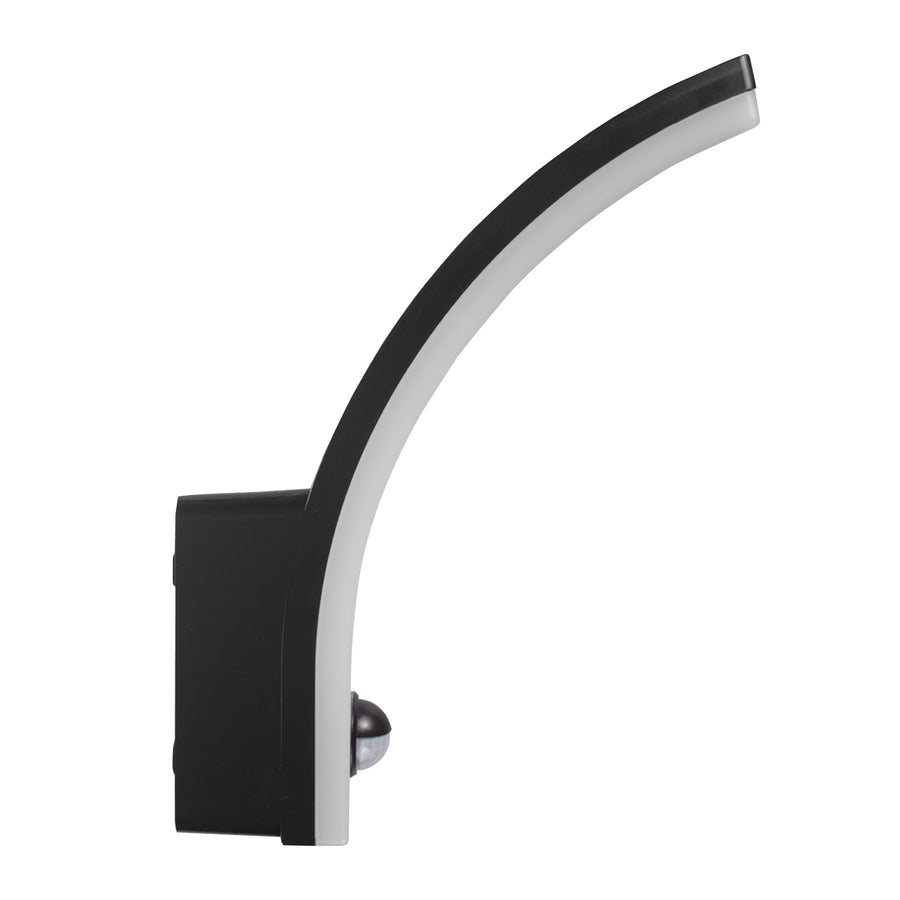 Luz LED com sensor de movimento Maclean, sensor de movimento PIR, preta, 20 W, IP65, 2000 lm, branco neutro (4000 K) MCE512 B, pacote de 4