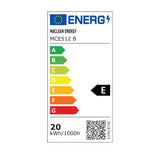 Luz LED com sensor de movimento Maclean, sensor de movimento PIR, preta, 20 W, IP65, 2000 lm, branco neutro (4000 K) MCE512 B, pacote de 4