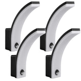 Luz LED com sensor de movimento Maclean, sensor de movimento PIR, preta, 20 W, IP65, 2000 lm, branco neutro (4000 K) MCE512 B, pacote de 4