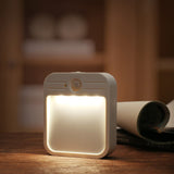 Maclean MCE236 Luz de escada LED, com sensor de movimento, 4000K, 3,7V/500mAh, 4 LEDs, alcance de 3 a 4m, pacote de 2