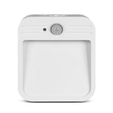 Maclean MCE236 Luz de escada LED, com sensor de movimento, 4000K, 3,7V/500mAh, 4 LEDs, alcance de 3 a 4 m, pacote de 4