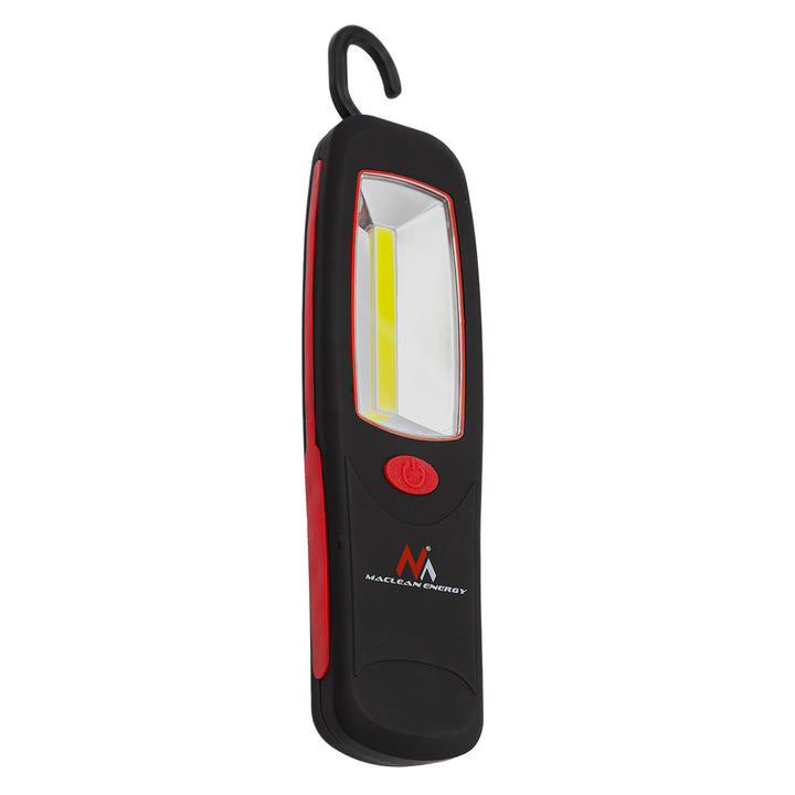 Maclean MCE03 Lámpara de taller 24 LED, imán, gancho, 3 piezas