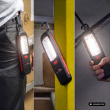 Lâmpada de oficina Maclean MCE03 24 LED, íman, gancho, 3 peças