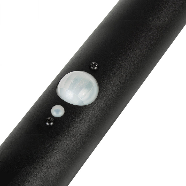 Luz LED Solar Maclean MCE465 B, com Sensor, 3 Modos, Plug-in, Ião de Lítio 18650, IP44, 3,7 V, 1200 mAh, Preta, Embalagem de 6