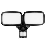 Lámpara LED de pared Maclean, con sensor PIR, 20 W, 1500 lm, IP65, blanco neutro 4000 K, negra, MCE524 B