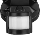 Lámpara LED de pared Maclean, con sensor PIR, 20 W, 1500 lm, IP65, blanco neutro 4000 K, negra, MCE524 B