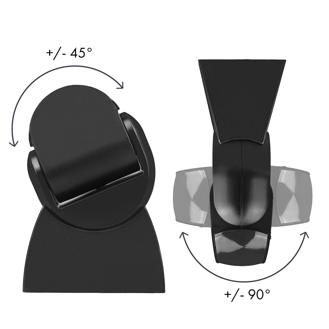 Sensor de movimiento PIR Maclean, infrarrojos, IP65, negro con cubierta negra, alcance 12 m, MCE201 B/B