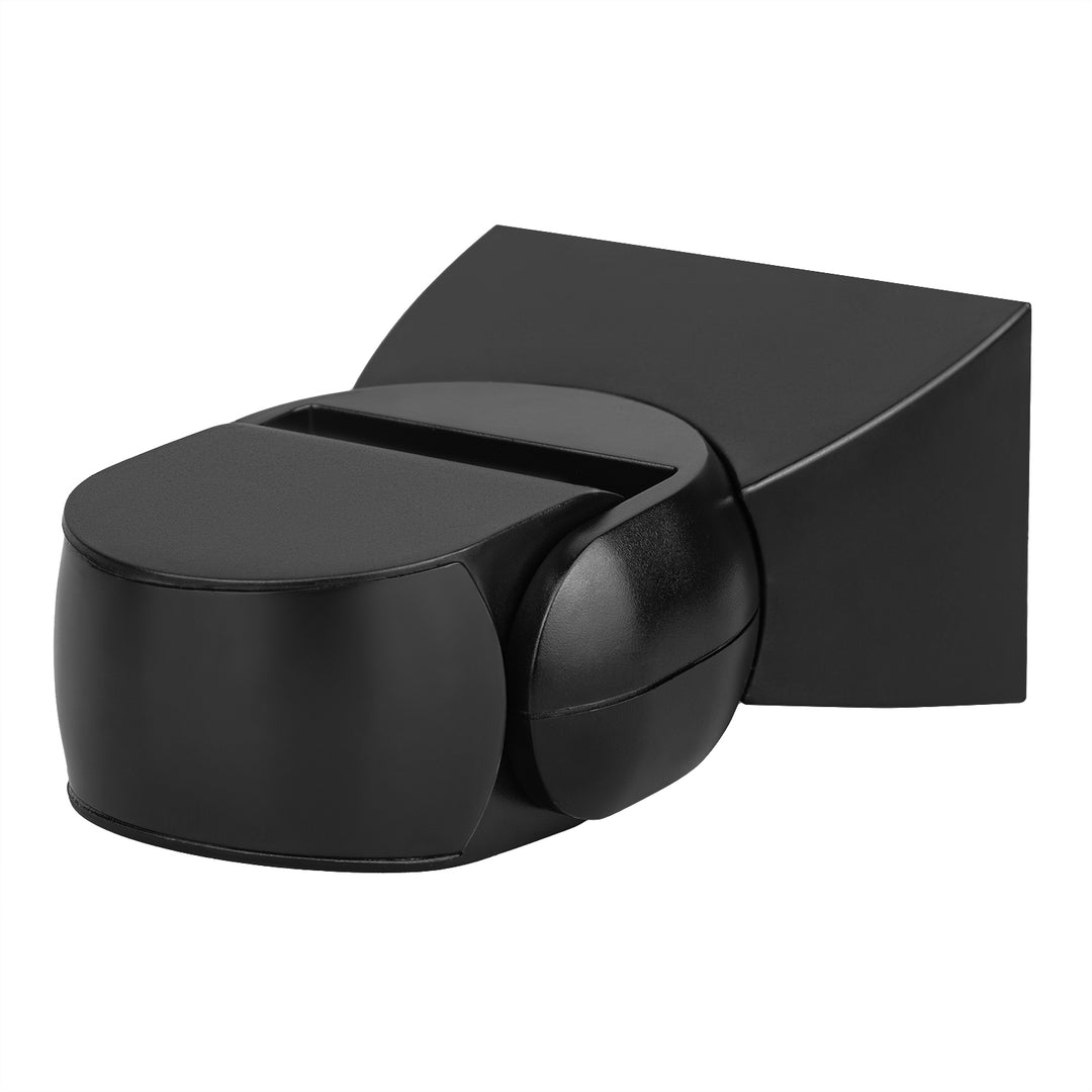 Sensor de movimiento PIR Maclean, infrarrojos, IP65, negro con cubierta negra, alcance 12 m, MCE201 B/B