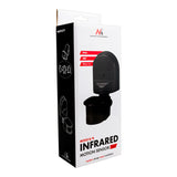 Sensor de movimiento y crepúsculo de pared Maclean, 180°, máx. 1200 W, negro con cubierta negra, MCE25 B/B