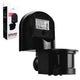 Sensor de movimiento y crepúsculo de pared Maclean, 180°, máx. 1200 W, negro con cubierta negra, MCE25 B/B