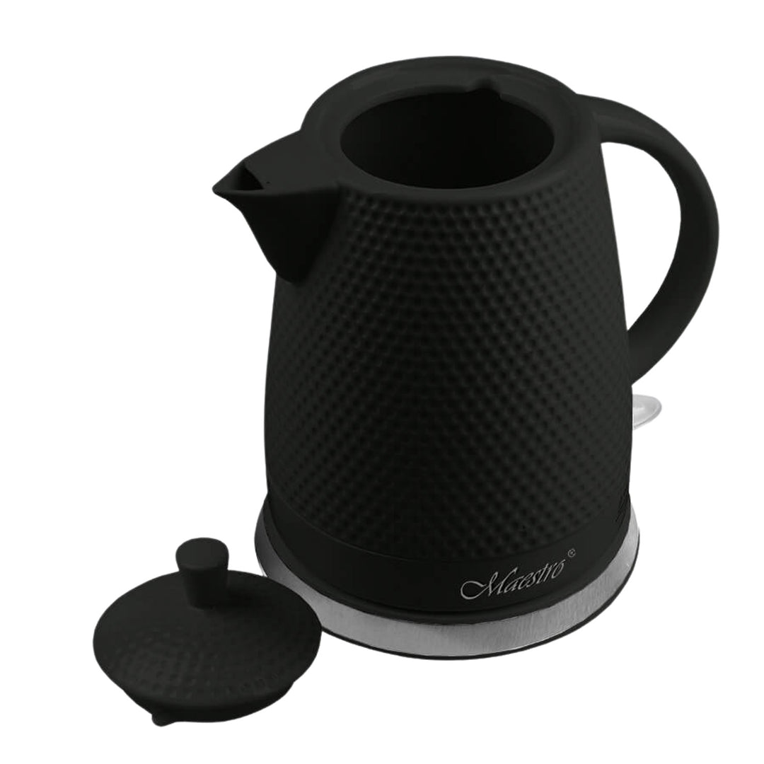 Hervidor cerámico Maestro, 1,5 litros de capacidad, 1500 W, negro, MR069 enchufe RU