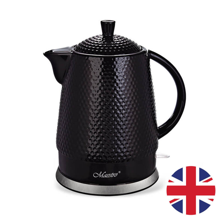 Hervidor cerámico Maestro, 1,5 litros de capacidad, 1500 W, negro, MR069 enchufe RU
