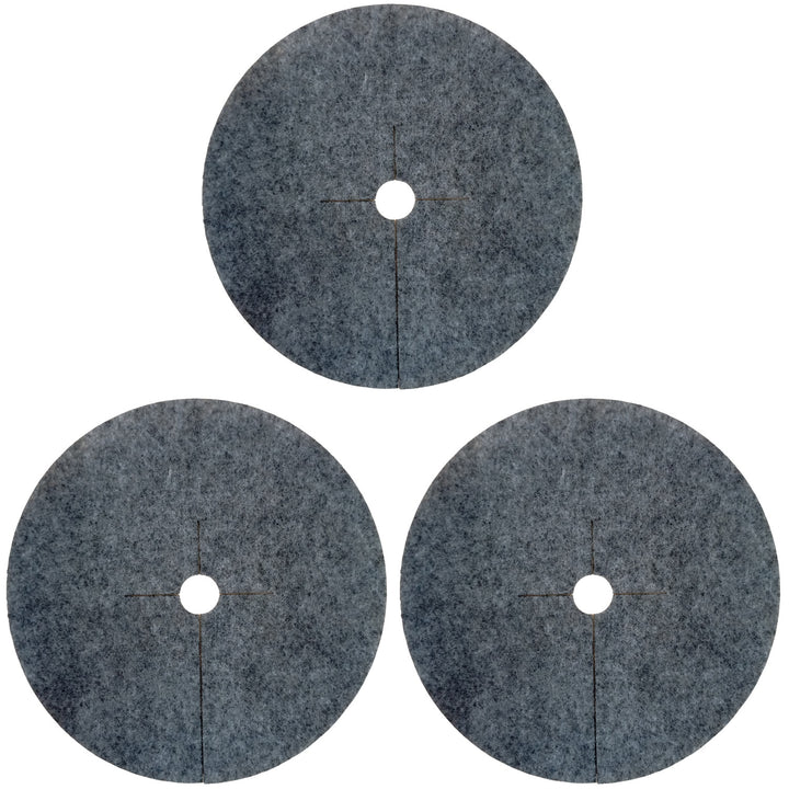 Juego de discos antihierba Bertoni, 3 piezas, 50 cm, gris