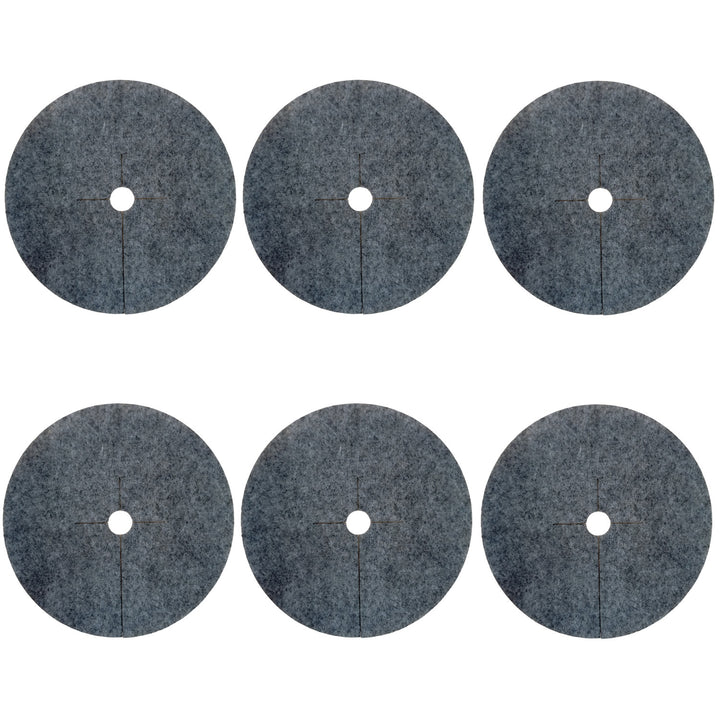 Bertoni Juego de discos antihierba, 6 piezas, 40 cm, gris