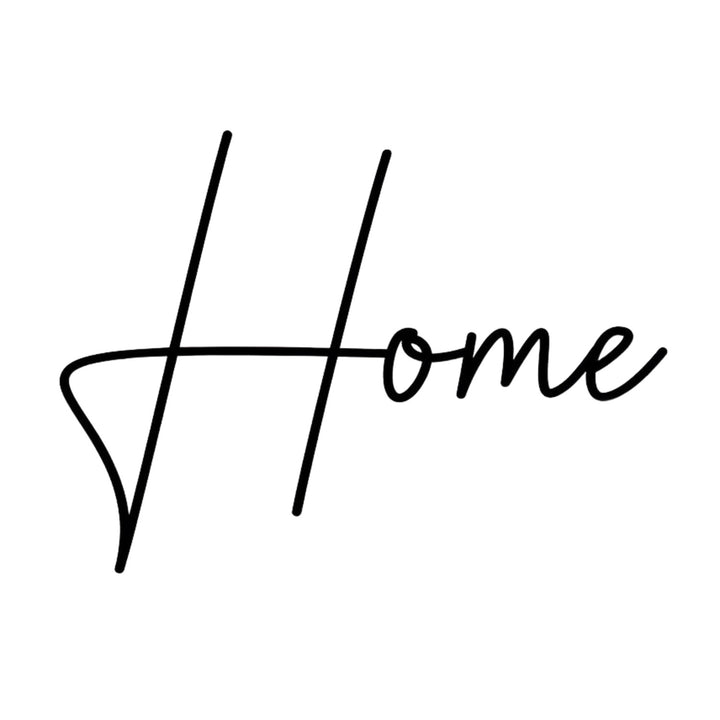 Imagen calada, decoración mural 3D, imagen 3D "Hogar" 80x49cm negro