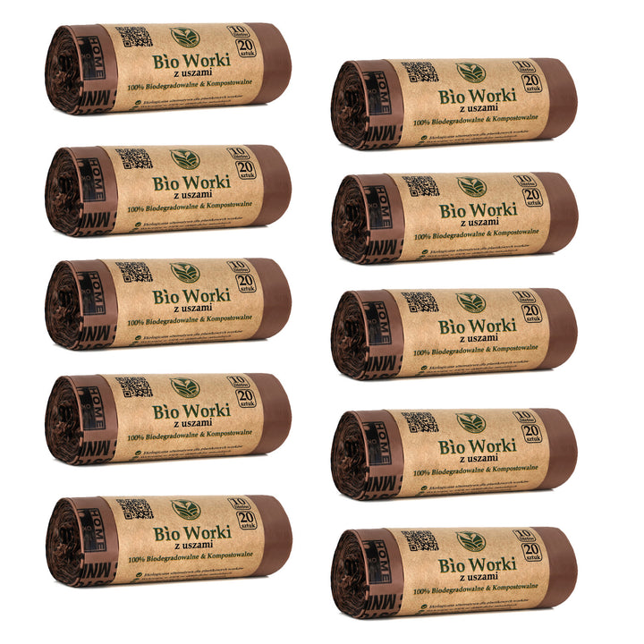 BIO bolsas compostables 10 litros 10x20 piezas