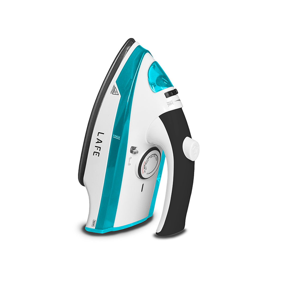 Plancha turística Lafe, vapor, 800W, suela antiadherente de teflón, SteamGo