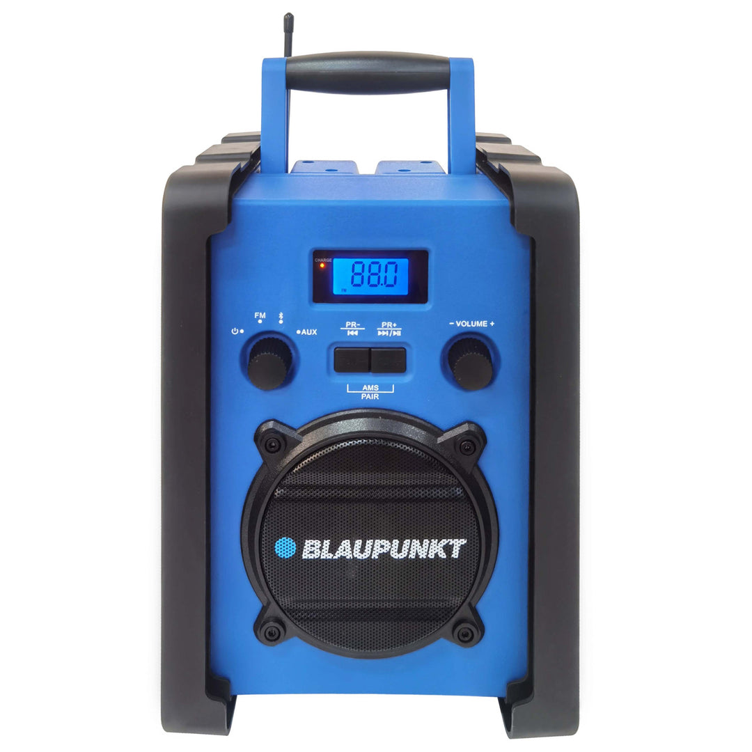 Rádio portátil Blaupunkt, Bluetooth, AUX, ecrã LCD, PP30 estaleiro de construção