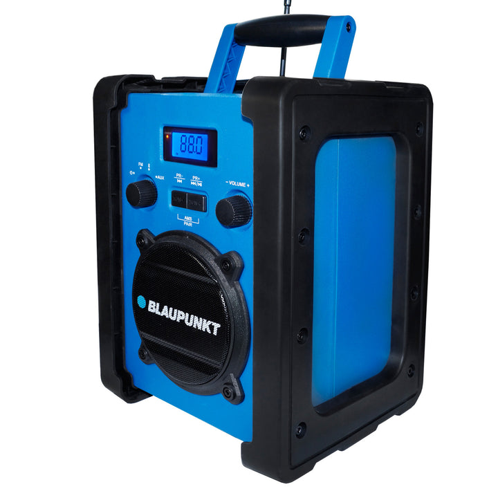 Rádio portátil Blaupunkt, Bluetooth, AUX, ecrã LCD, PP30 estaleiro de construção