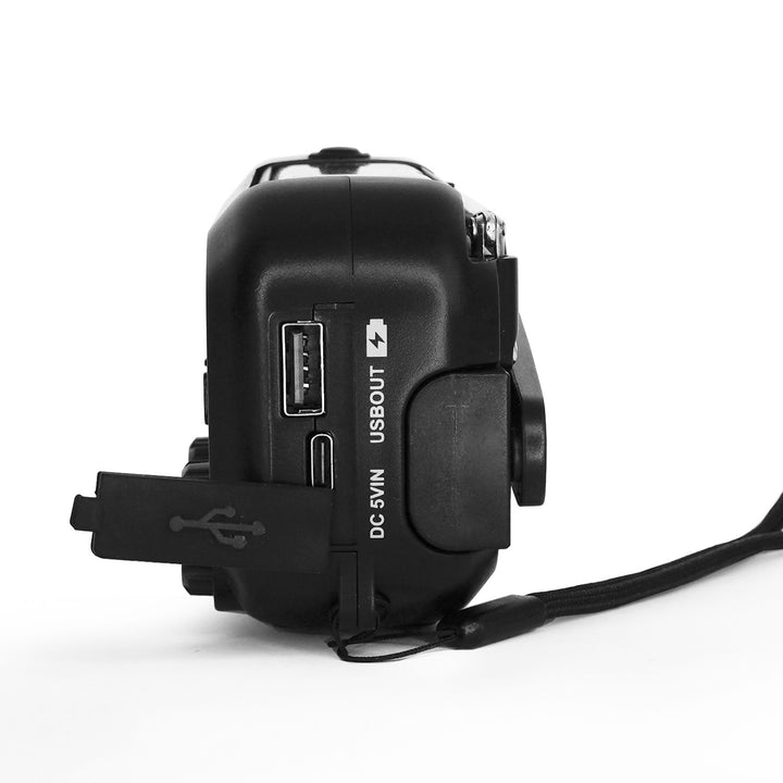 Rádio Blaupunkt alimentado por rede elétrica/bateria, lanterna LED, indicador SOS, antena, ER10