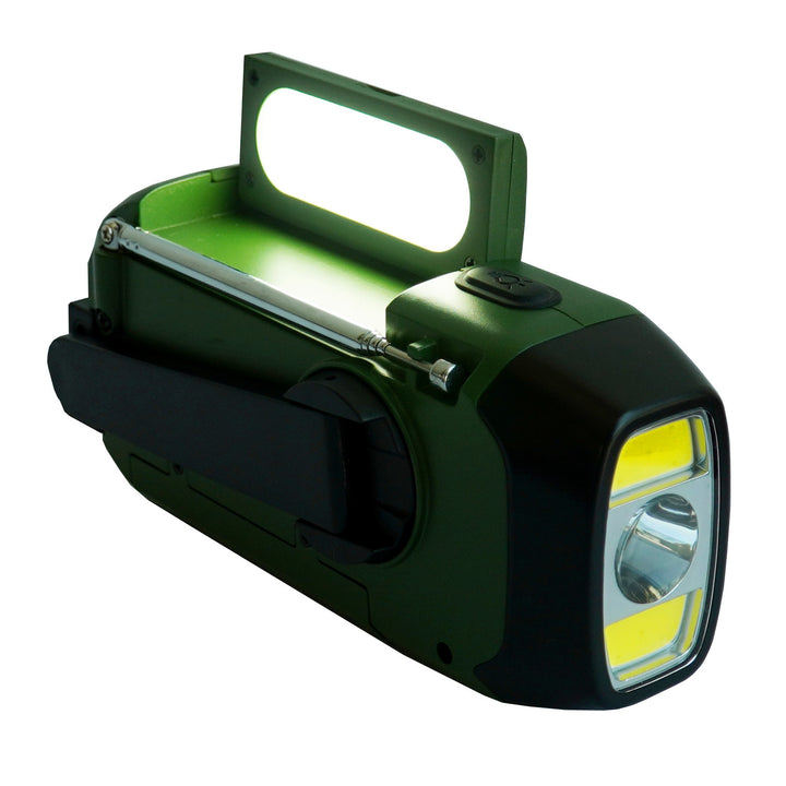 Rádio Blaupunkt alimentado por rede elétrica/bateria, lanterna LED, indicador SOS, antena, ER20