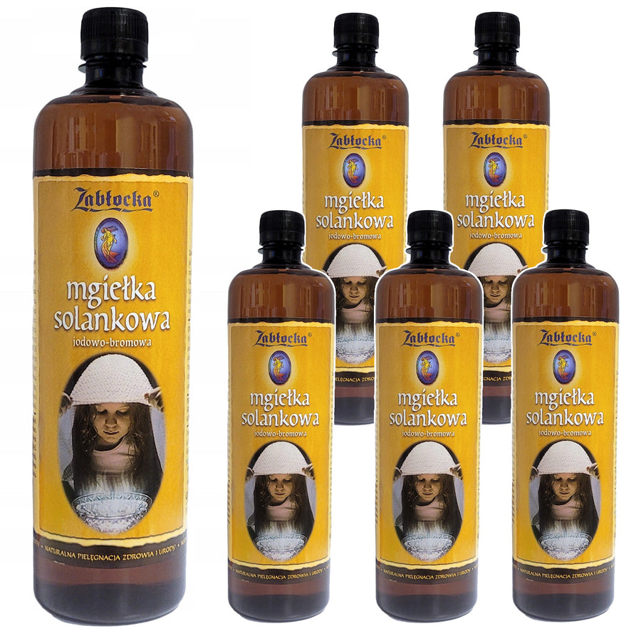 6x Zablocka Salt Mist 950ml para inalação em inaladores