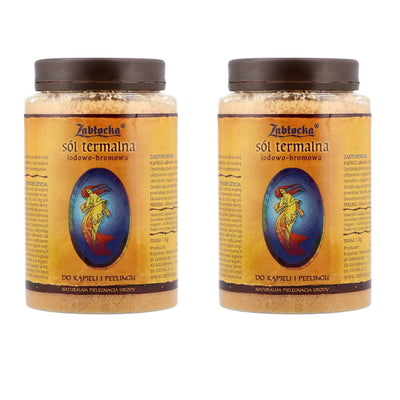 Sal termal de iodo-bromo Zablocka - para banho e peeling, 1 kg, 2 unid.