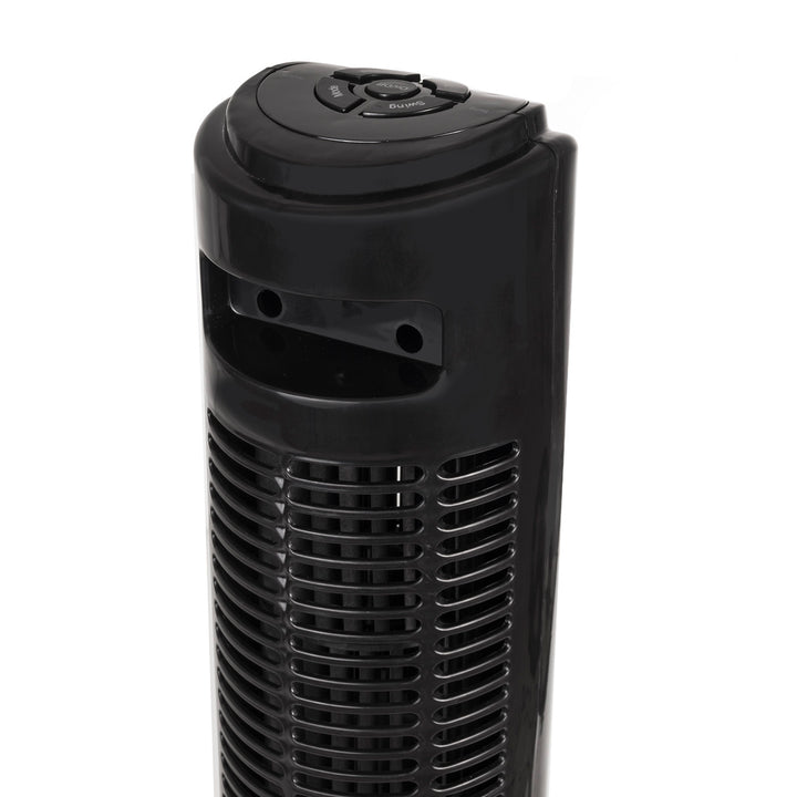 Ventilador de columna GreenBlue de 45 W con 3 niveles de potencia, 82 cm de altura, cable de 1,5 m, con mando a distancia y temporizador GB645 con enchufe del Reino Unido