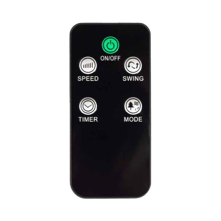 Ventilador de columna GreenBlue de 45 W con 3 niveles de potencia, 82 cm de altura, cable de 1,5 m, con mando a distancia y temporizador GB645 con enchufe del Reino Unido