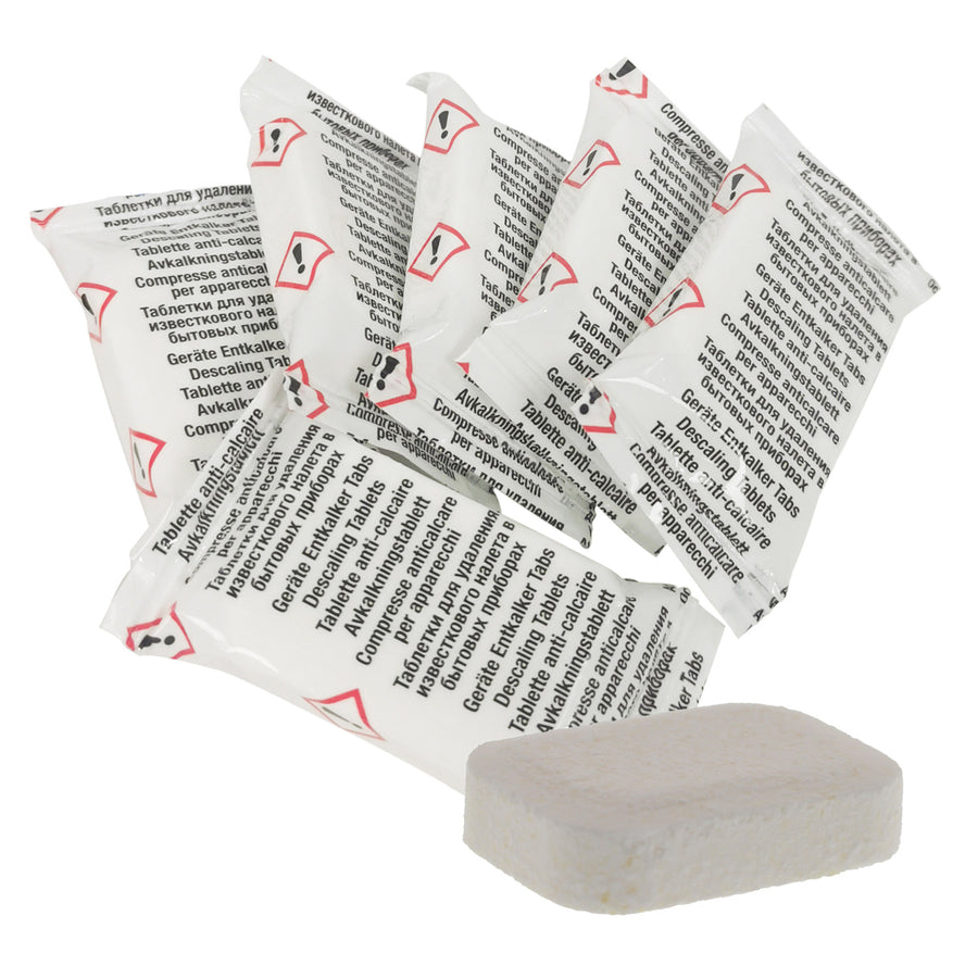 Pastilhas descalcificantes para máquinas de café expresso, 6 peças, universais, Scanpart, 2 embalagens